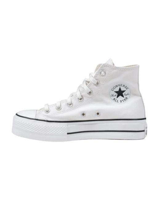 Converse Chuck Taylor All Star Platform High in het White