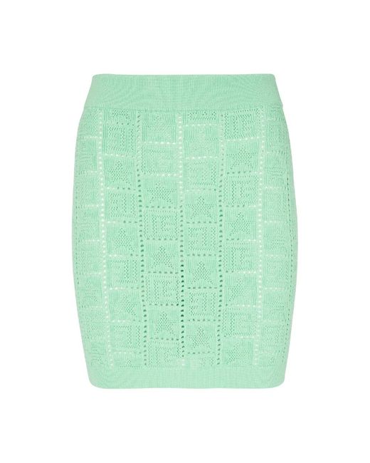 Balmain Green Short Skirts