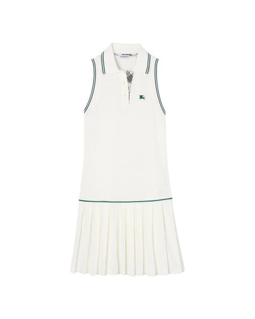 Burberry White Short Dresses