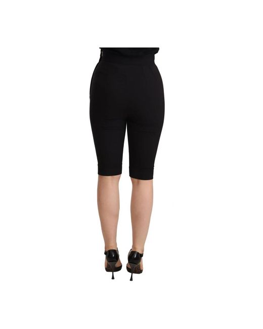 Dolce & Gabbana Black Bermudas