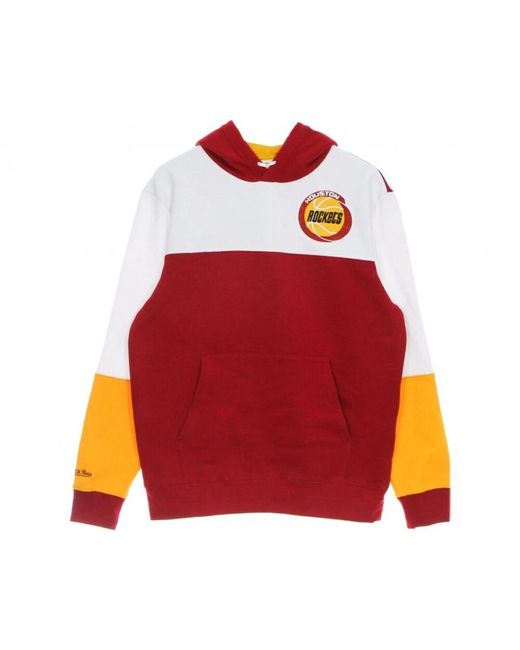 Mitchell & Ness Red Hoodies for men