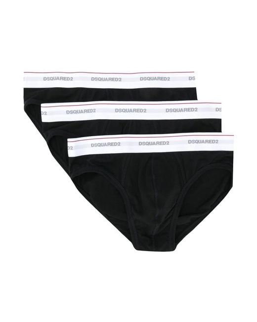 DSquared² Black Bottoms for men