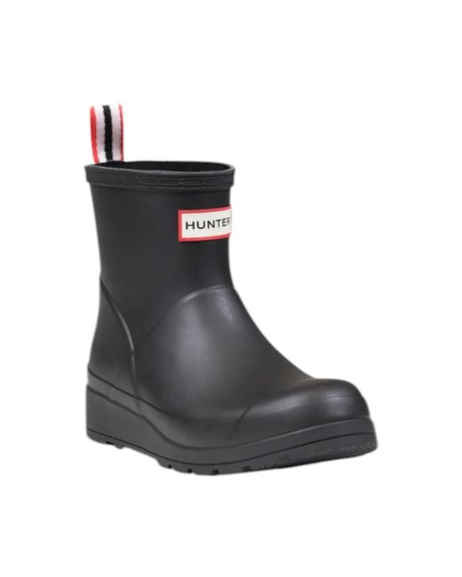 Hunter Play Short Regenlaars in het Black
