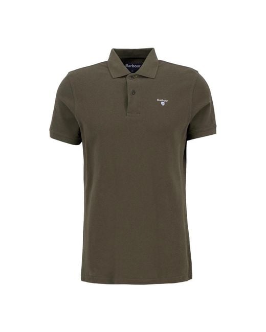 Barbour Green Polo Shirts for men