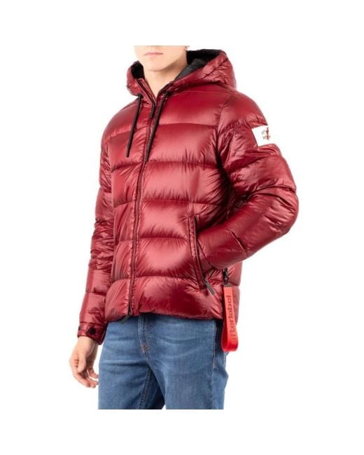 AFTER LABEL Verbier Puffer Jacket in het Red voor heren