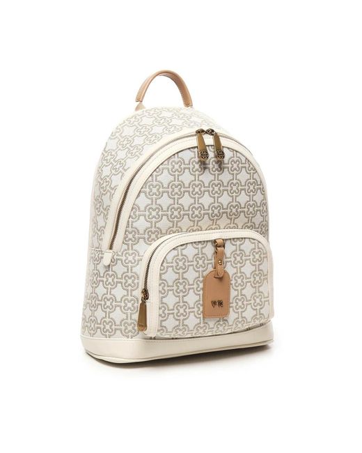V73 Natural Weiße Schultertasche Mit Reißverschluss