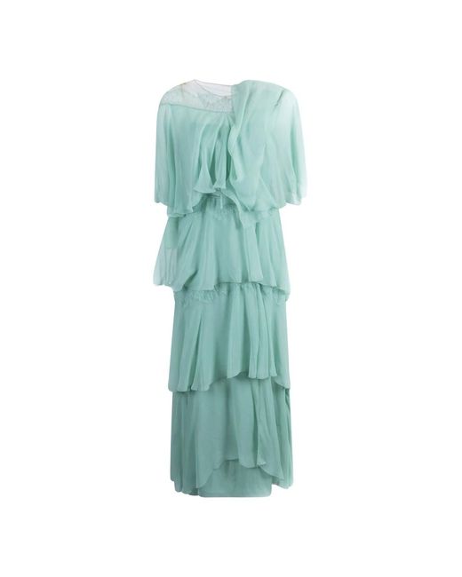 Alberta Ferretti Maxi Dresses in het Green