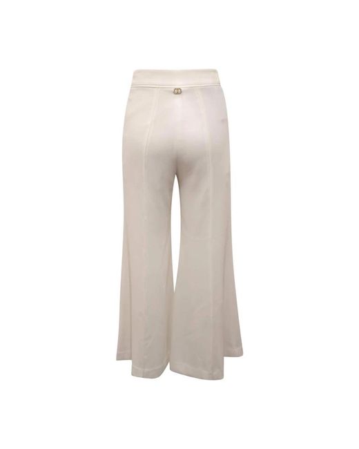 Twinset Natural Wide Trousers