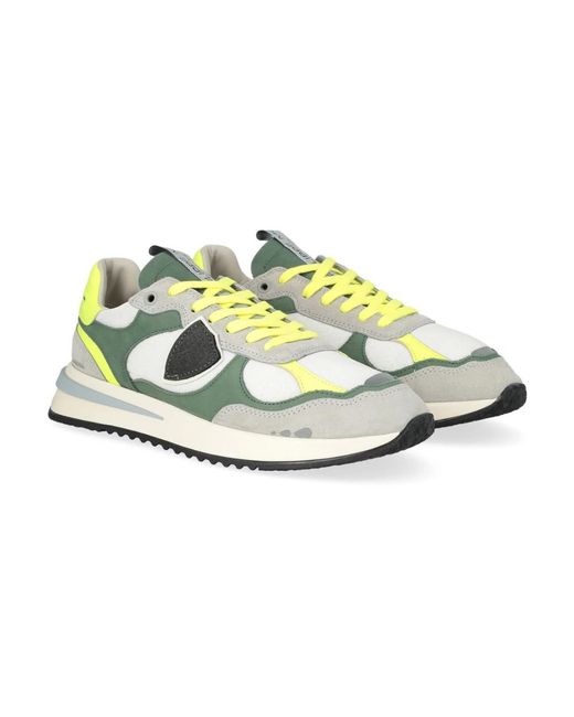 Philippe Model Green Sneakers for men
