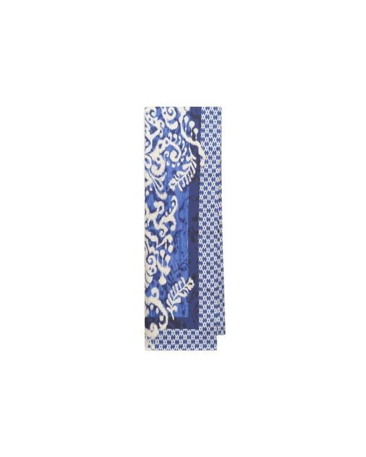 Maliparmi Blue Silky Scarves