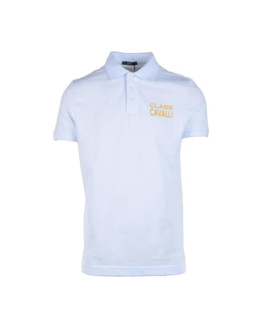 Roberto Cavalli Blue Polo Shirts for men