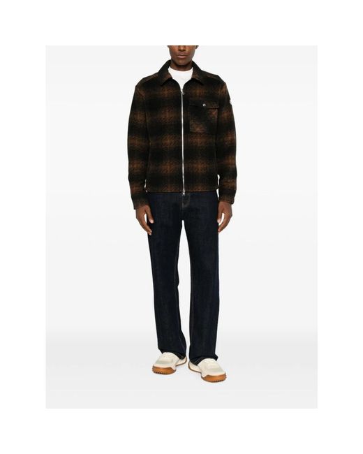 Light Jackets Moncler de hombre de color Black