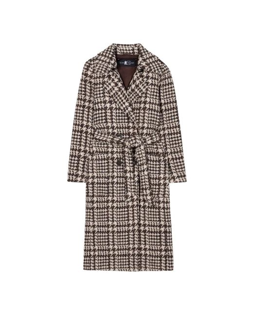 Luisa Cerano Multicolor Belted Coats