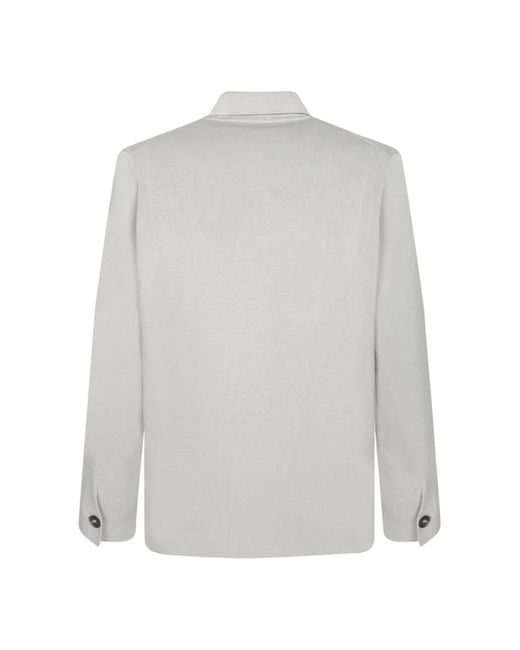 Dell'Oglio Gray Light Jackets for men