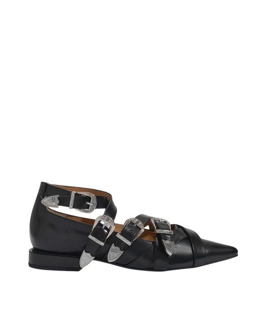 Toga Black Ballerina Shoes