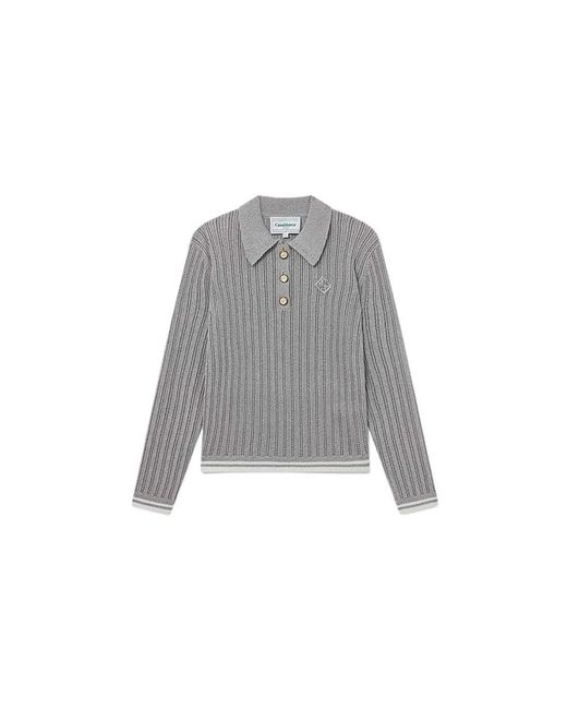 Casablanca Gray Round-Neck Knitwear