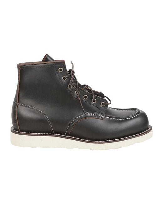 Red Wing Black Lace-Up Boots for men
