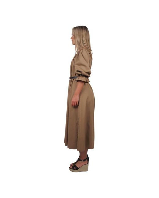 Midi Dresses ALESSIA SANTI de color Brown