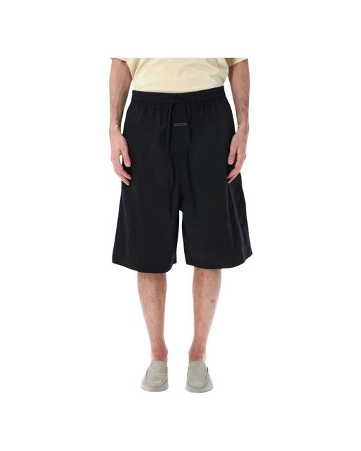 Fear Of God Black Long Shorts for men