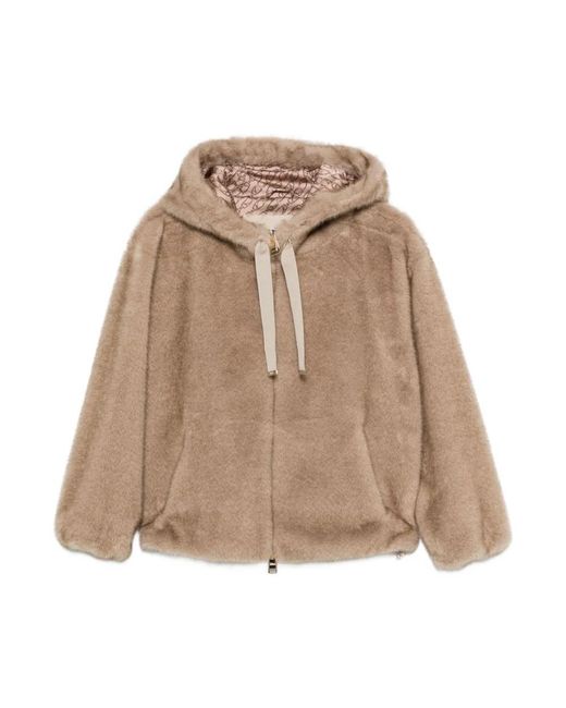 Herno Natural Faux Fur & Shearling Jackets