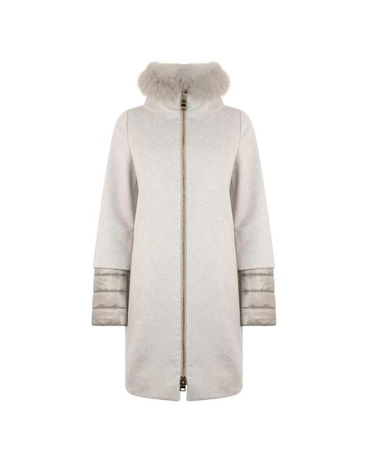 Single-Breasted Coats Herno en coloris White