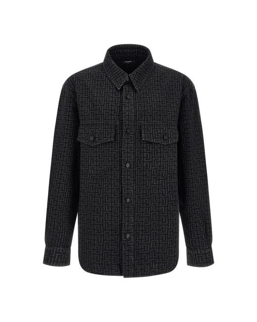 Balmain Black Light Jackets for men