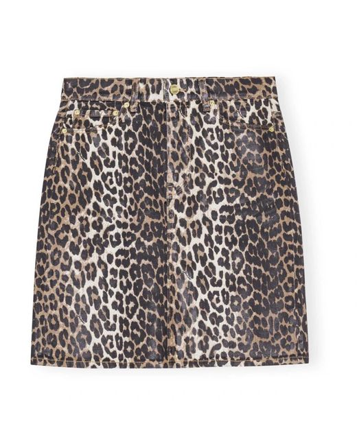 Ganni Black Denim Skirts