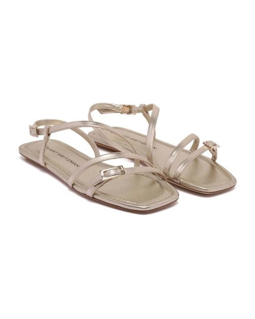 Flat Sandals Stuart Weitzman de color Natural