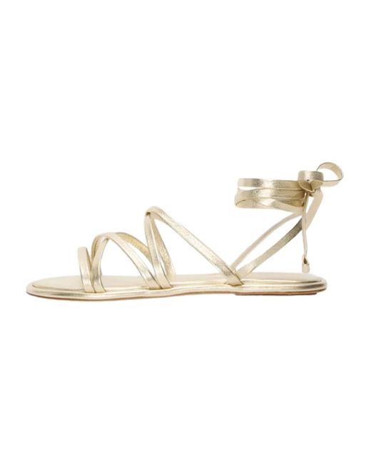 Weekend by Maxmara Metallic Flat Sandals