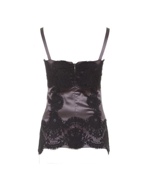 Dolce & Gabbana Black Sleeveless Tops