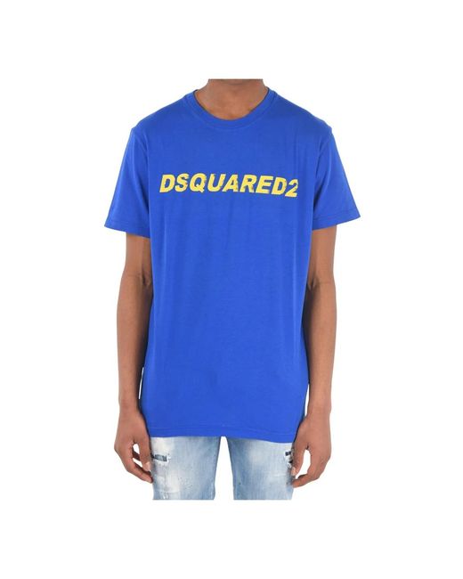 DSquared² T-Shirts in het Blue voor heren