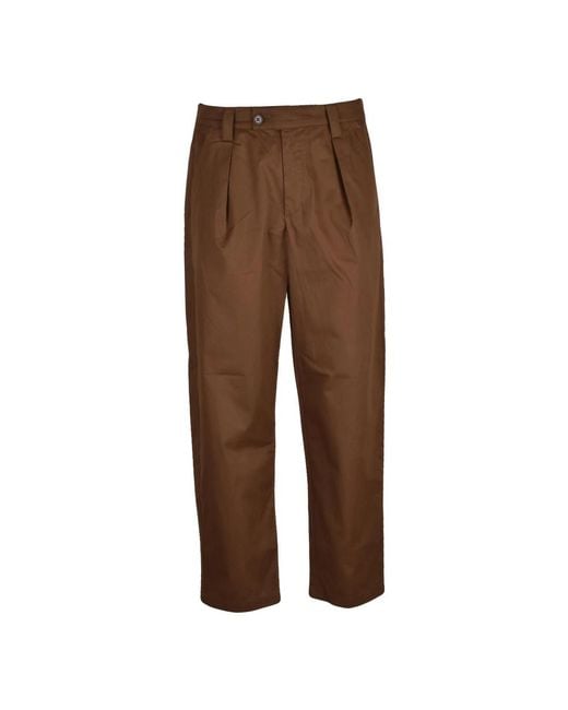 A.P.C. Brown Straight Trousers for men