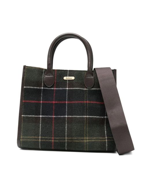 Barbour Black Tote Bags
