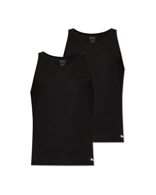 Sleeveless Tops DIESEL pour homme en coloris Black
