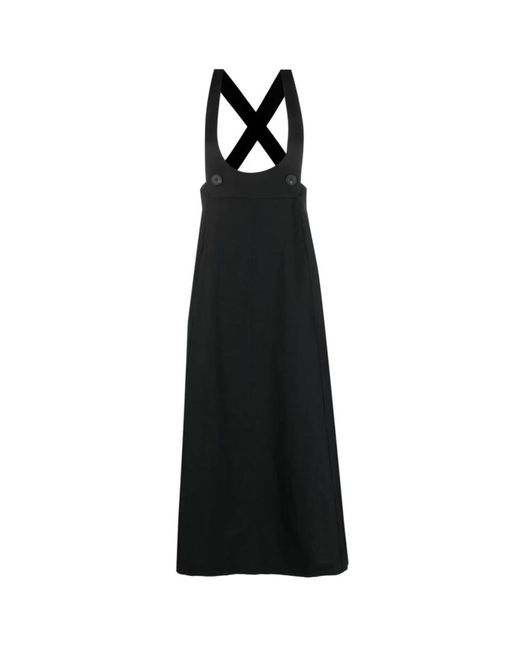 Tela Black Midi Dresses