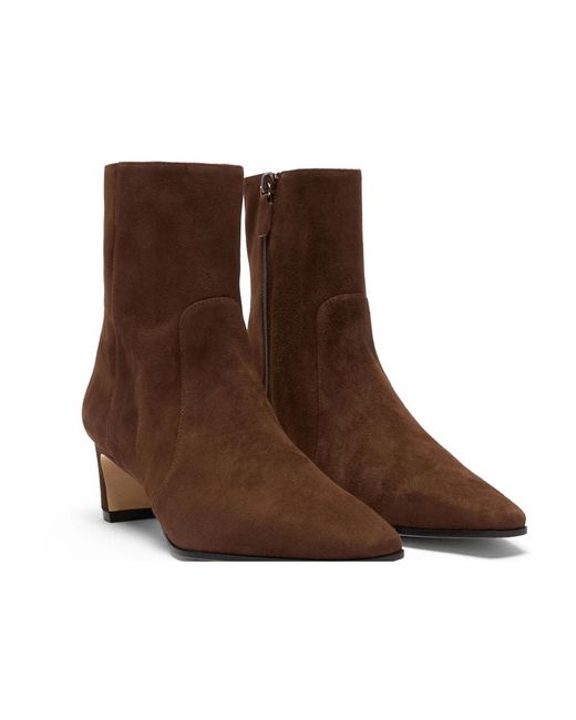 Stuart Weitzman Brown Heeled Boots