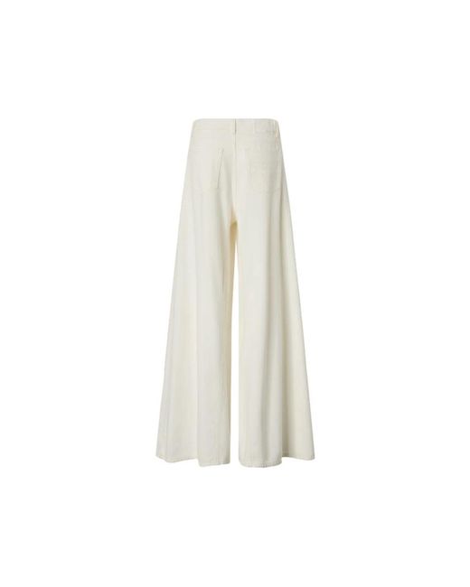 Pinko White Wide Trousers