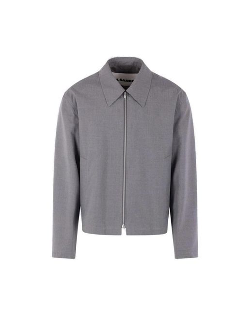 Jil Sander Jassen ,Grijs ,Blouson 128 in het Gray voor heren