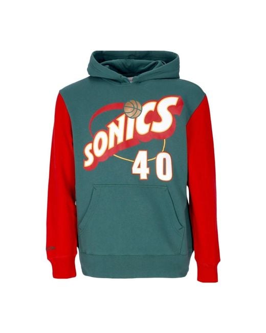 Mitchell & Ness Hoodies in het Red voor heren
