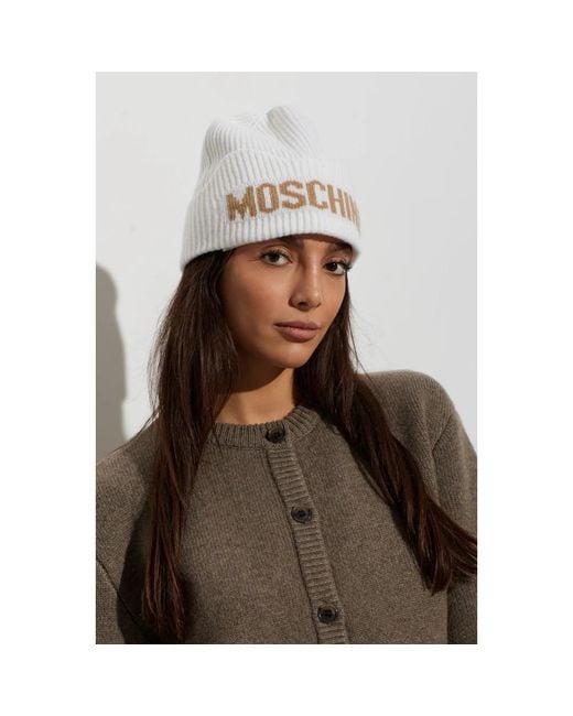 Beanies di Moschino in Natural