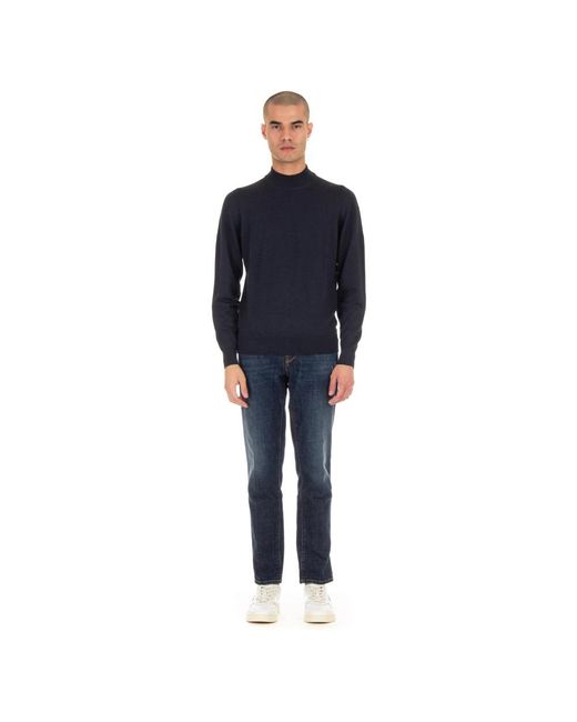 Drumohr Blue Turtlenecks for men
