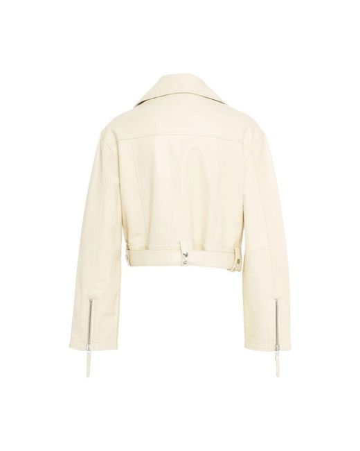 Bully Natural Bikerjacke Mit Asymmetrischem Reißverschluss