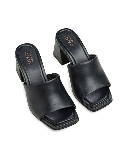 Tamaris Black Schwarze elegante offene mules