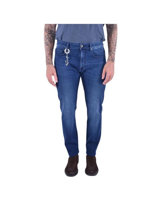 Jeans in denim stretch di Paul & Shark in Blue da Uomo
