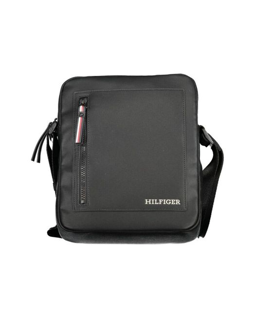 Tommy Hilfiger Schwarze Schultertasche Mit Verstellbarem Gurt in Black für Herren