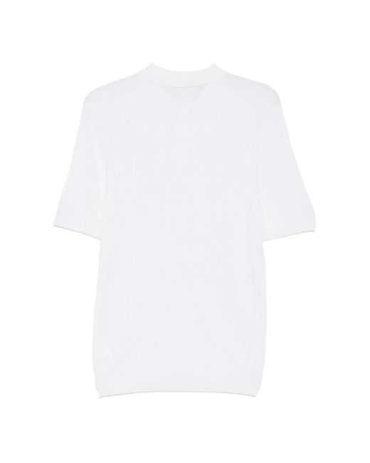 Tagliatore White Polo Shirts for men