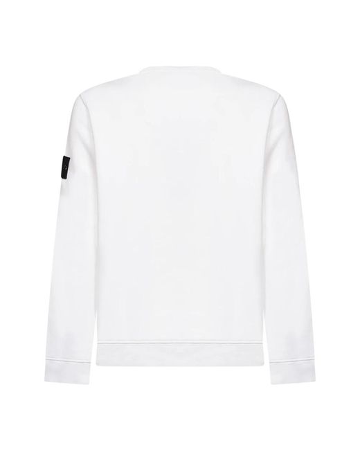 Stone Island White Sweatshirts for men
