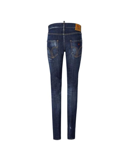 DSquared² Blue Skinny Fit Jeans