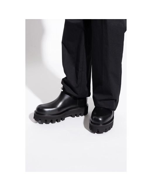 Alexander McQueen Black Ankle Boots for men