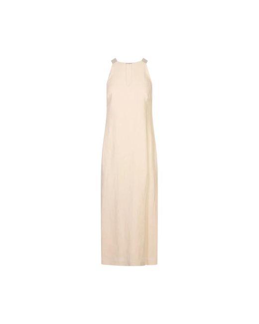 Peserico Kleedjes ,Linnen Linen Chemisier Dress in het Natural